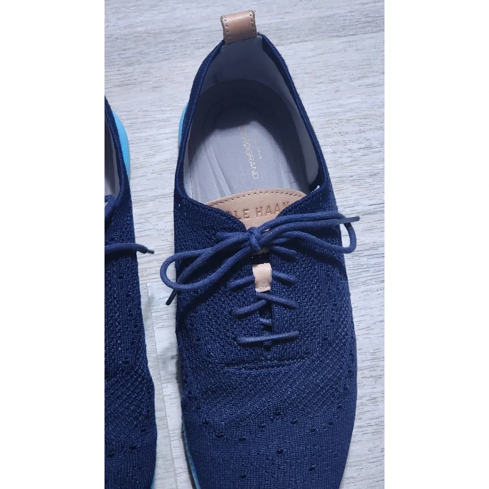 Cole Haan Women's 2.ZERØGRAND Navy Stitchlite Oxford Shoes Size 11B W10863